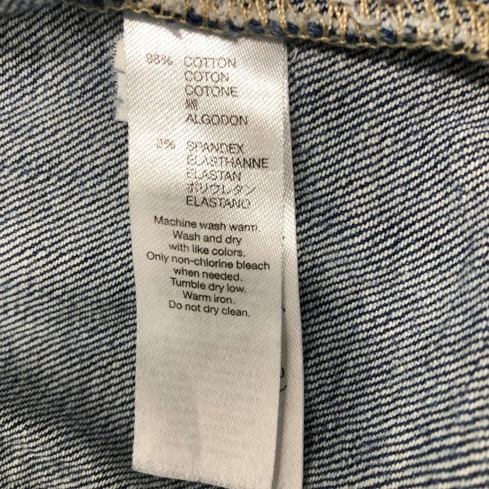 GapKids Jean Jacket Girls Small UK 6-7 Denim Blue Classic Trucker Snap 613455-00
